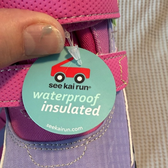 Brand new See Kai Run Snow Purple and Green Kids Boots - Picture 6 of 7